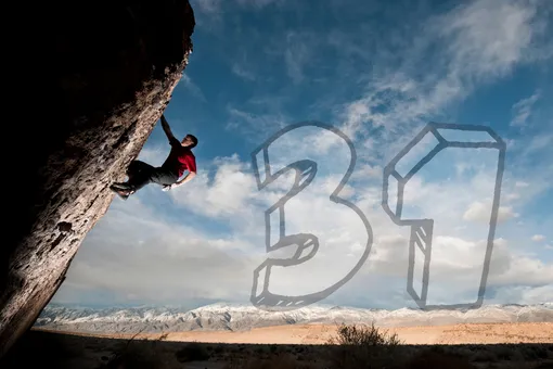 Large number 31 representing the 31-day challenge