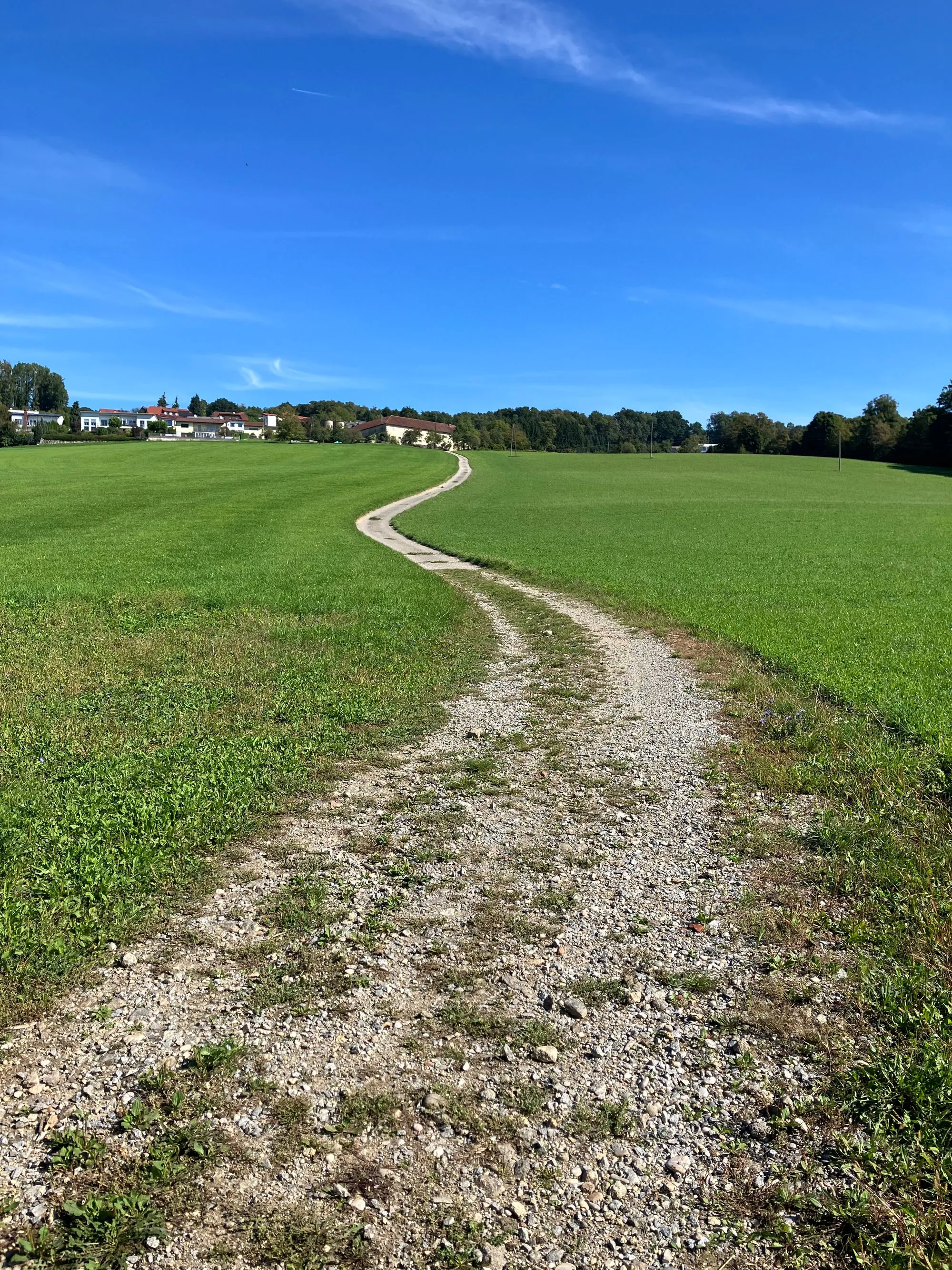 Scenic view while running through Linz countryside