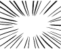 Black radiating lines around an empty center