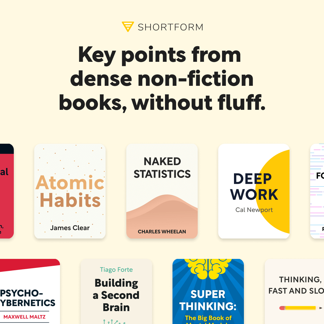 the most popular book summaries are shown like atomic habits, naked statistics and deep work