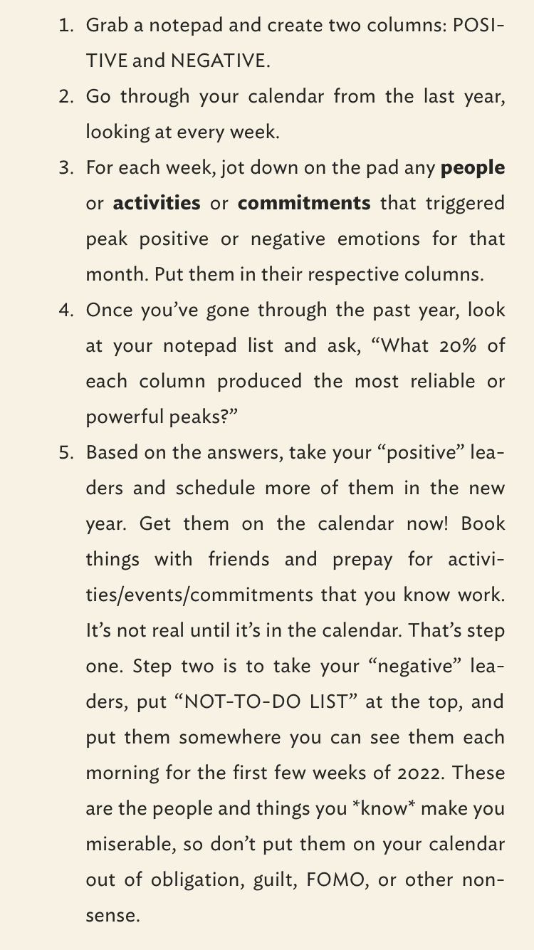 Tim Ferriss 5-Step Reflection Exercise on the past year