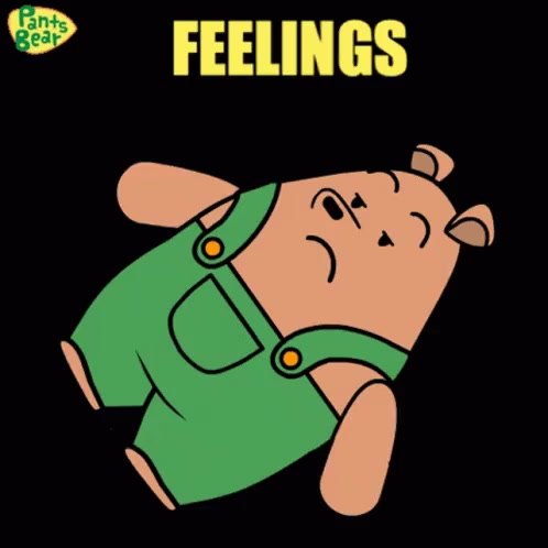 bear lying on the floor trying to feel something